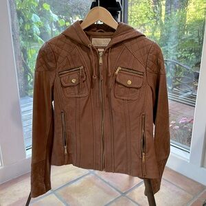 MICHAEL Michael Kors Leather Jacket - small